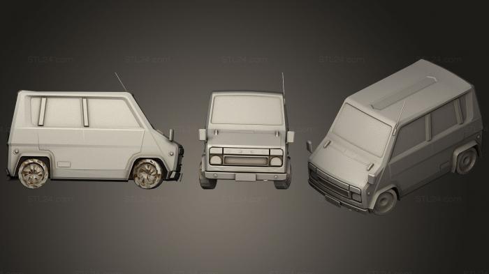 Автомобили и транспорт (ПРИВОД121, CARS_0384) 3D модель для ЧПУ станка